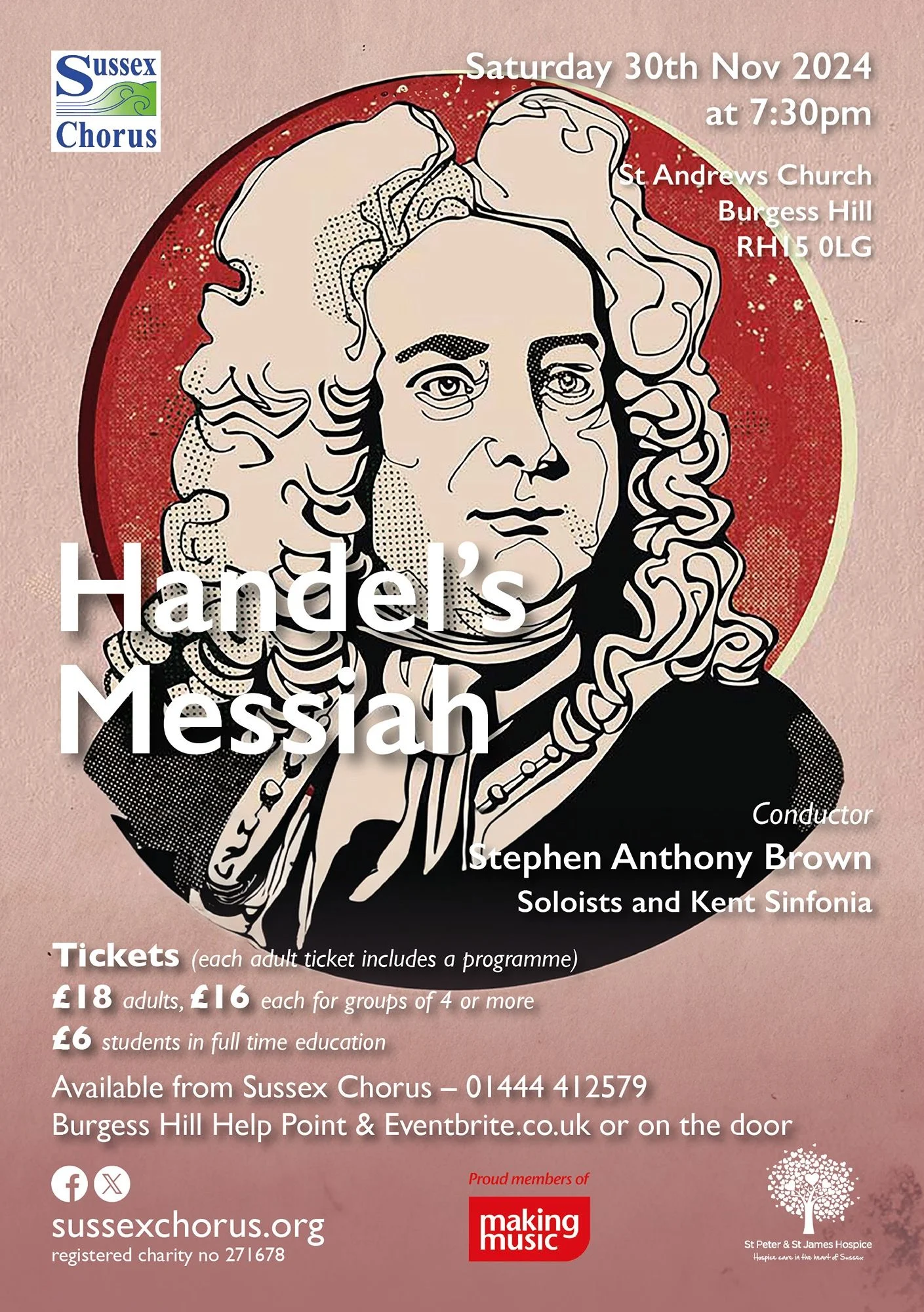 Zita Syme Soprano with Sussex Chorus in Handel's Messiah